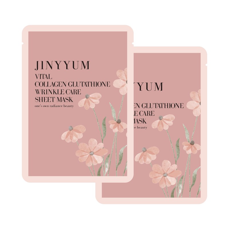 Genieum Vital Collagen Glutathione Wrinkle Care Sheet Mask 25ml, 10