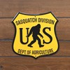US Sasquatch Division Dept. Metal Wall Sign Bigfoot Man Cave