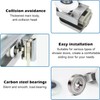 Replacement Shower Door Fixing Wheels 25mm in Chrome - 4x