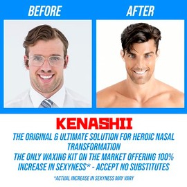 Kenashii Kit de depilación de orejas y nariz, juego de calentador de cera, 3.53 onzas de cera, 24 aplicadores profesionales, no requiere microondas, e