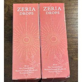 Zeria 2x- Zeria Sunless Tanning Skin Drops (120ml Total) NEW!