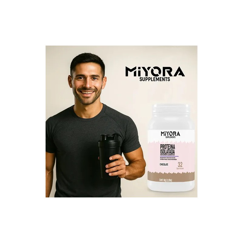 Proteína Whey Hidrolizada Isolatada Miyora 1kg 32servicios