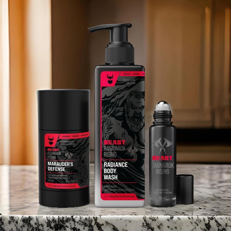 The Beard Struggle Beast Body Bundle - Men's Body Wash,