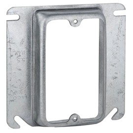 HUBBELL WIRING 773 662127 Series Mud Ring, 4" Square Raised, 1 3/4" Device