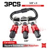 Geinxurn 3Pcs Socket Holder Keychain, 3/8" Drive Quick Release &