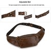 LUUFAN Leather Waist Bag for Men and Women, Outdoor Messenger