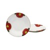 Craftmanhouse Seto Ware Dish (Diameter 5.9 inches (15 cm), Red