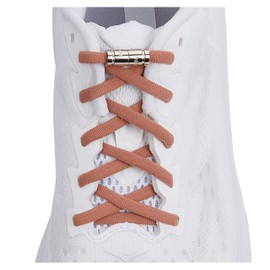 anan520 Tieless Elastic Shoe Laces, Elastic Shoelaces for Kids & Adults, Soft Pink