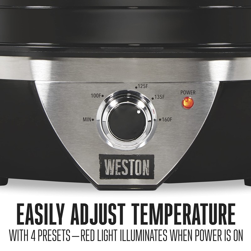 Weston Food Dehydrator Machine for Jerky, Fruit, Meat, Herbs, Vegetables,