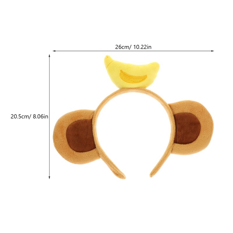 Lurrose Press Hair Accessories Cosplay Monkey Headband Cosplay Hair Accessory