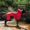 LOVELONGLONG Waterproof Dog Raincoat with Removable Hood – Outdoor Full