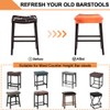 Bifaunvogel Bar Stool Cover Rectangle Set of 4 Velvet Stretch