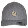 JPAK Egg Outdoor Hat Curved Bill Cap Chicken Heather Grey