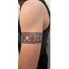 18 Blätter Temporäre Armband Tattoos Maori Tattoos Tribal Tattoos Armband18-2