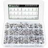 Brexxty 890pcs M6 M5 M4 M3 Metric Screws Assortment Kit-30