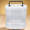 Pickle Jar with Strainer Flip Leak Proof Pickle Juice Separator