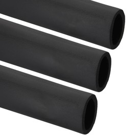 PATIKIL 1-7/8"(48mm) ID x 6Ft Pipe Insulation Foam Tube, 3Pcs Pipe Cover Wrap Roll Bar Padding Tubing for Handle Grip HVAC Outdoor Air Conditioner Units, Black