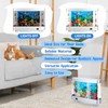 Baquler 2 Pack Fake Fish Tank with Moving Fish, Decorative