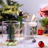 UPBUD 4 Inch Small Glass Cylinder Vases for Centerpieces |