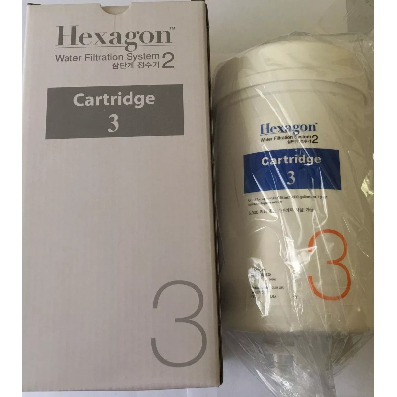 Hexagon NEW Hexagon Alkaline Hydrogen Water Filtration2.0v Original Cartridge No.3