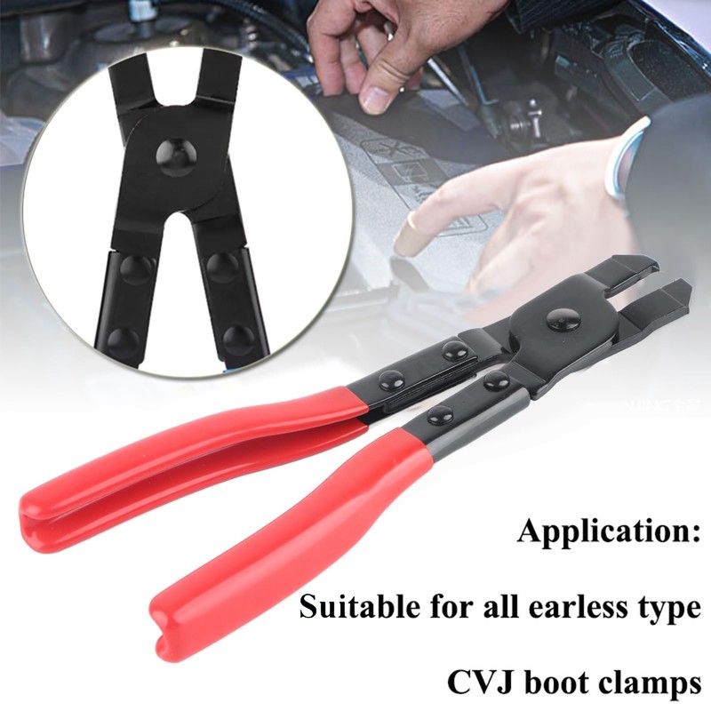 Suuonee Clamp Pliers, Carbon Steel Ear-type CV Boot Clamp Plier