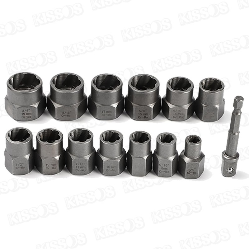 Impact Bolt Nut Remover Removal Tool with Dedicated Case Set