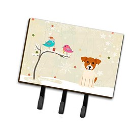Caroline's Treasures BB2580TH68 Between Friends Jack Russell Terrier Leash or Key Holder, Triple, Multicolor