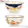 clothmile 4.5 Inch Japanese Retro Rice Bowls Set of 2