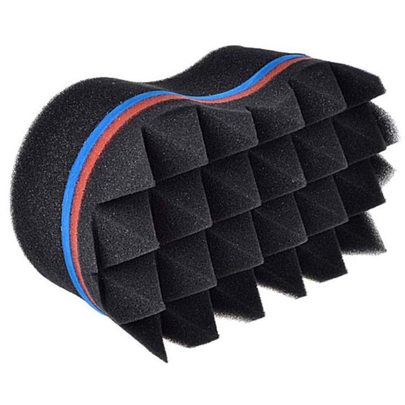 Zuzer Hair Brush Sponge, 2 Pieces Curl Sponge Curls Curler