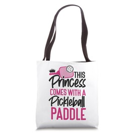Pickleball Girl Ladies Cute This Princess Comes With A Tote Bag