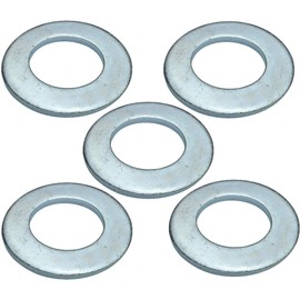 AERZETIX - C49142 - Set of 5 Flat Wider Washers - M27 Diameter 50 mm H 3.8 mm - Galvanised Steel - DIN 125 - for Wooden Structures