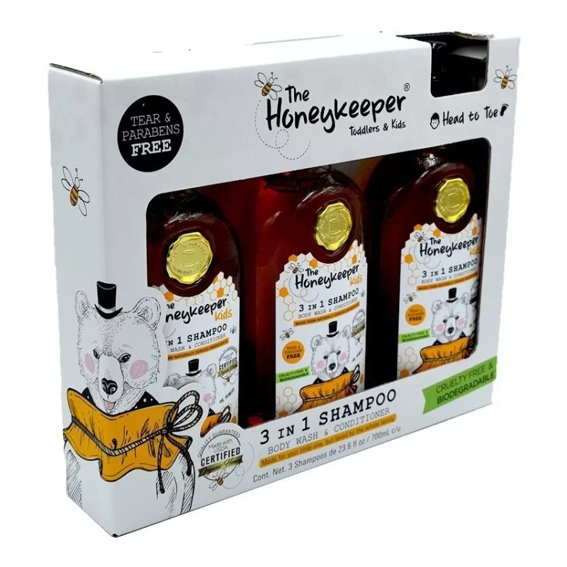 HoneyKeeper The Honeykeeper 3en1 Shampoo, Body Wash Y Acondicionador 3pz