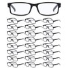 Yexiya 24 Pack Reading Glasses Bulk Adjustable Traditional Reading Glasses