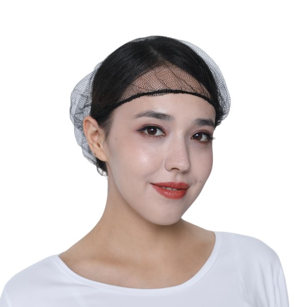 BJEFHYP disposable nylon mesh hat, breathable hat, soft and comfortable