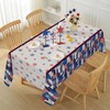 Honellaty 4th of July Rectangular Tablecloth 52×70 Inch, Patriotic Memorial