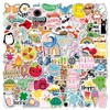 EUZUXU 100 Pcs Vsco Sticker Aesthetic Sticker Set, Waterproof Stickers,