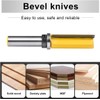 HOHXEN Flush Trim Router Bit 1/2" Shank 3/4'' Width,Top Bearing