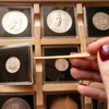 PATIKIL Coin Snap Holder 24pcs Silver Dollar Coin Holder Collector