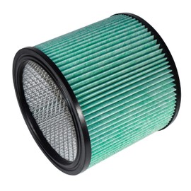 HQRP High Efficiency H14 HEPA Cartridge Filter 2-pack Replacement for Shop-vac 90350 90340 90304 9035033 90344, Fits most 4-16 Gallon Shop-Vac Wet/Dry Vacuums, Washable and Reusable, Green