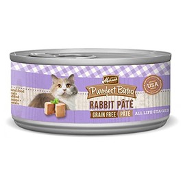 PURRBISTRO Rabbit Pate, 3 Ounces, All Life Stages, Tub, Canned Cat Food for Rabbits, Wild Caught, Room Temperature Storage, Use as Directed, Abalone Free
