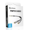 Sharkoon PMP35 Cable Combo Audio Adapter 12 cm silber