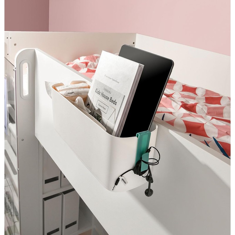 Yitobici Hanging Bed Organiser, Hanging Baskets with 2 Removable Hooks,