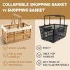 33L Collapsible Crate for storage, Plastic Milk Crate,17inch Collapsible Crates