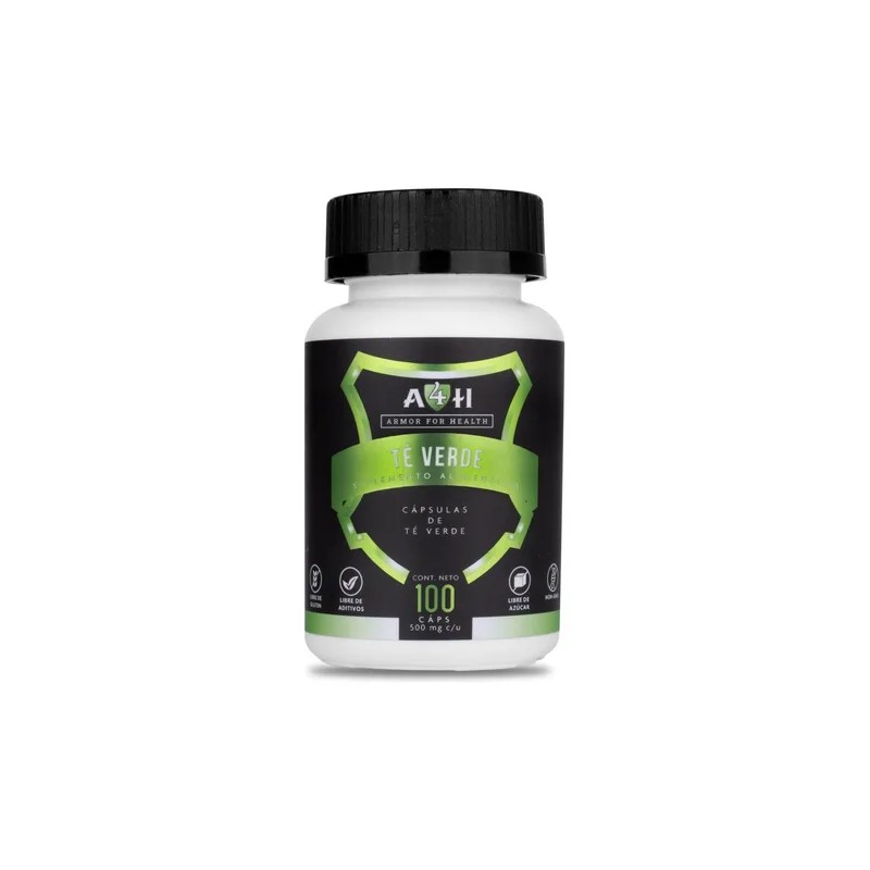 Te Verde 100 Cáps A4h Salud Armor4h Vida Antioxidante 500mg