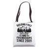 Building Fires And Friendships Since 2009 Camping Scout Tote Bag