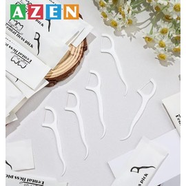 AZEN 2500 Count Dental Floss Bulk, Individually Wrapped Floss Picks, Toothpicks Flossers for Adults