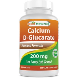Best Naturals Calcium D-Glucarate 200 mg 120 Tablets