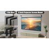 2-Be-Best Universal Projector Screen Wall Mount, Projector Screen Hanging, L-Brackets