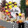 QISOLIY 2 PCS Race Car Tablecloths Racing Car Theme Disposable