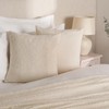 Highams 2 x Boucle Teddy Fleece Cushion Covers Fluffy Warm